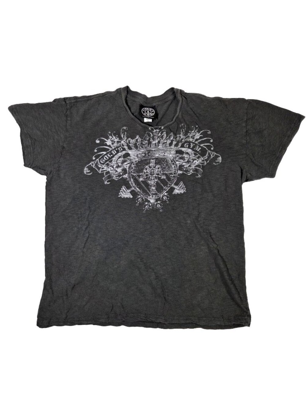 Y2K Gold's Gym Affliction Style T Shirt XL Grunge Pinkman Emo Skater Punk Goth